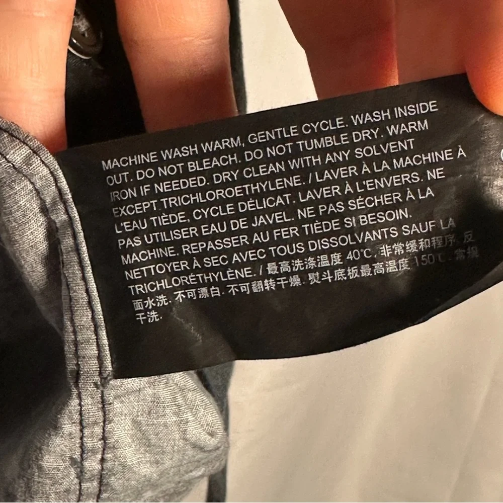 Theory Irving SS Marble Print Short Sleeve Cotton Shirt M Blue Gray - Picture 5 of 8